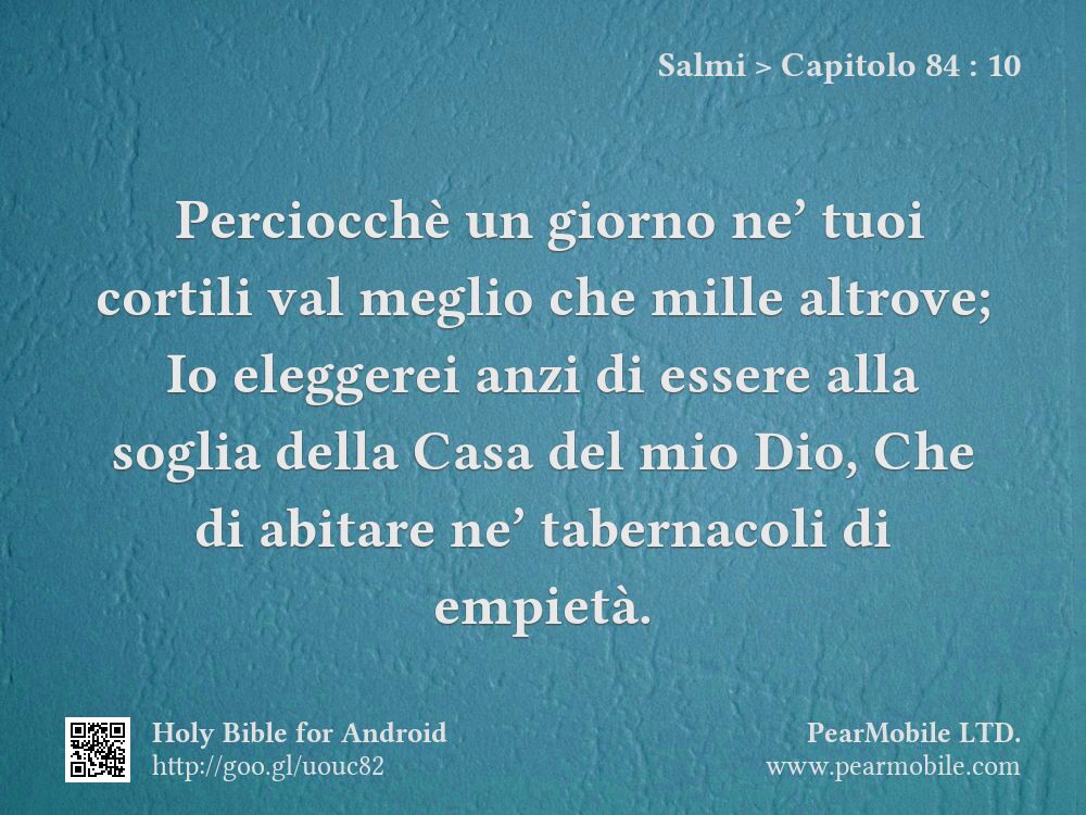 Salmi, Capitolo 84:10